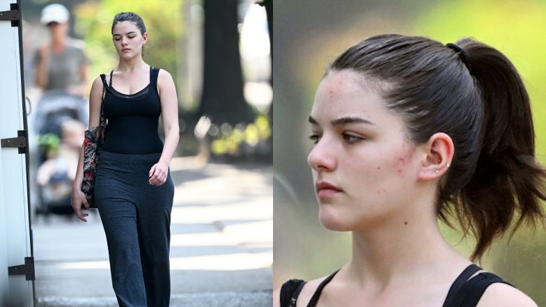 Suri Cruise coraz bardziej przypomina znaną mamę? Córka Katie Holmes sfotografowana w Nowym Jorku