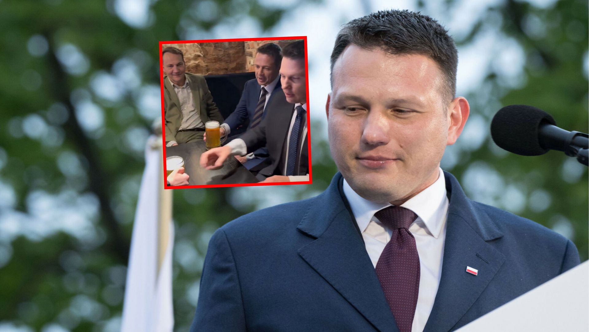 Mentzen tłumaczy się z piwa z Sikorskim i Trzaskowskim