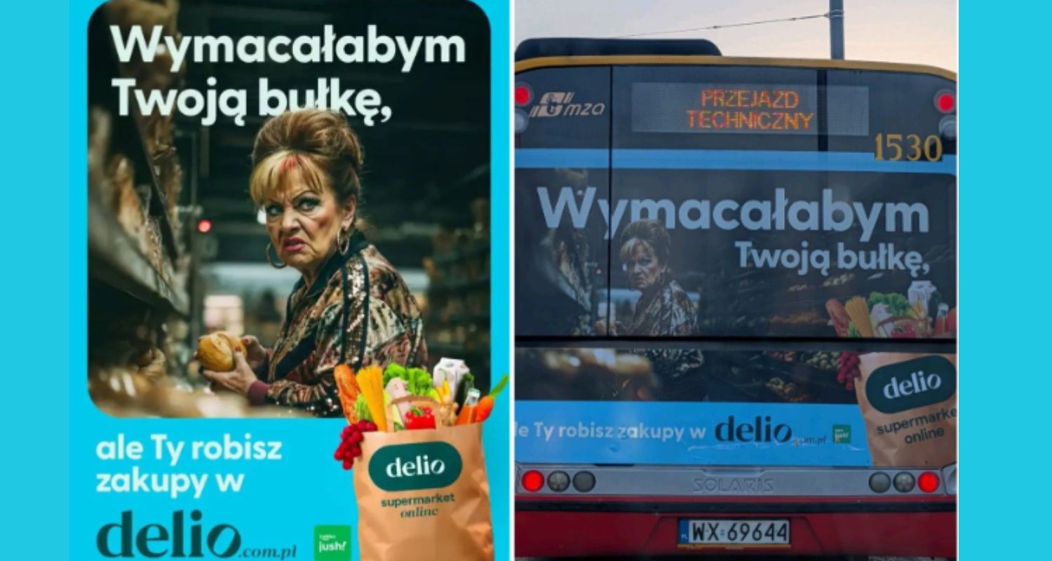"Wymacałbym Twoją bułkę" na plakatach marketu delio. Burza w komentarzach