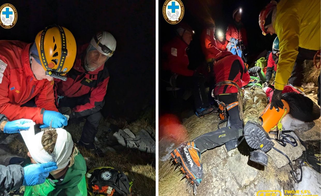 Spadł z ponad 100 m. Dramatyczna akcja ratunkowa w górach