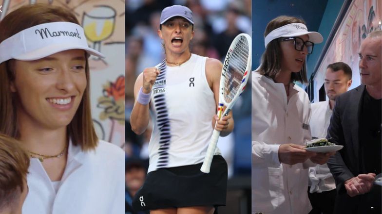 Iga Świątek została... KELNERKĄ w Australii. Tenisistka "pod przykrywką" obsługiwała Polaków (WIDEO)