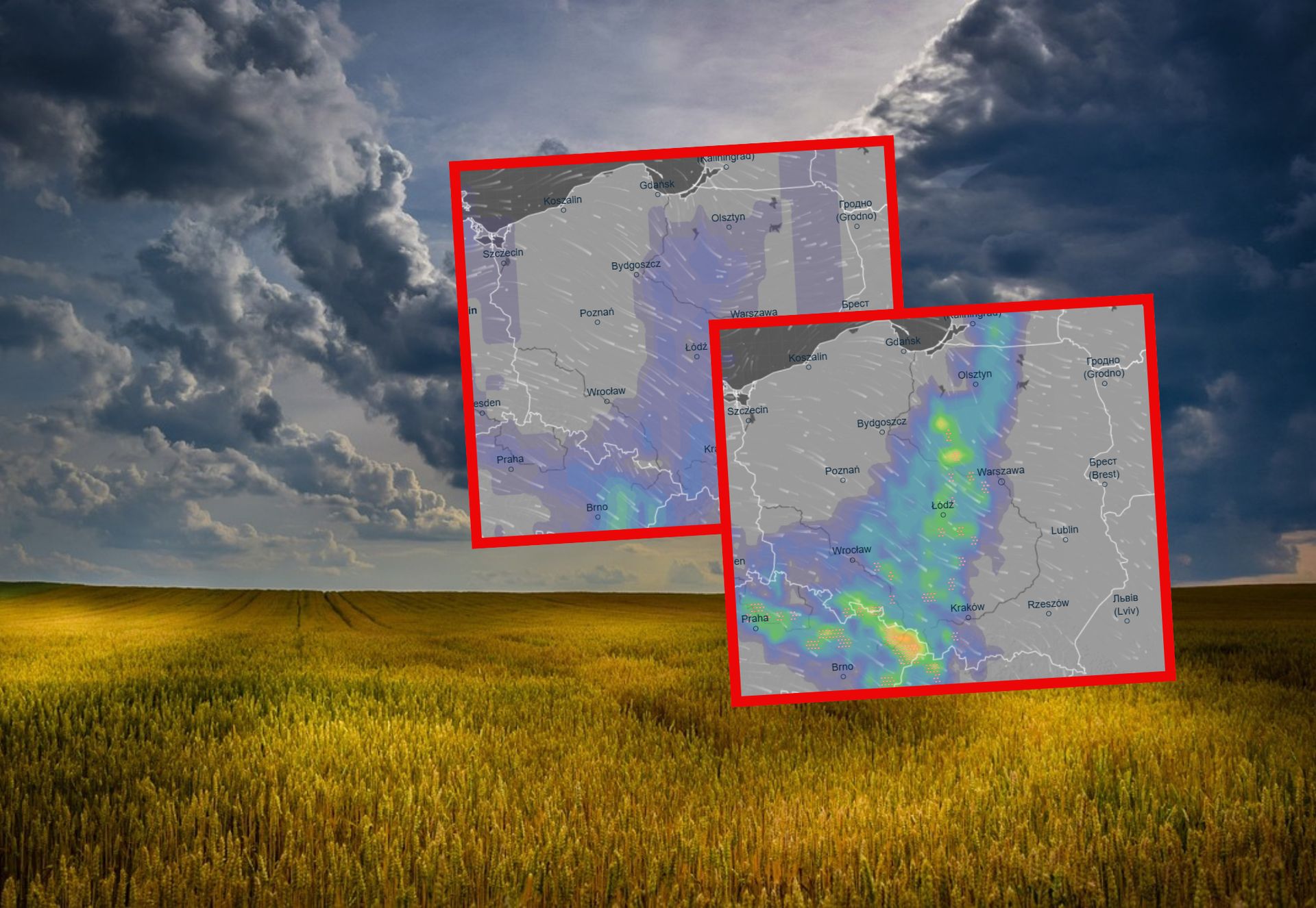 Front atmosferyczny nad Polską. Burze i deszcz w wielu regionach