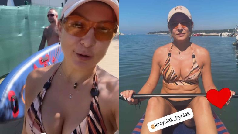 Bikiniara Magdalena Narożna pozdrawia z Chorwacji z UKOCHANYM