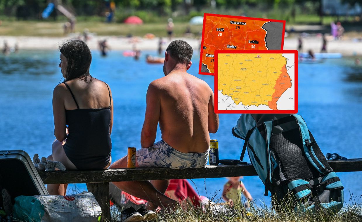 Upiorny skwar. Czerwony alert IMGW. Wieczorem dojdzie coś jeszcze