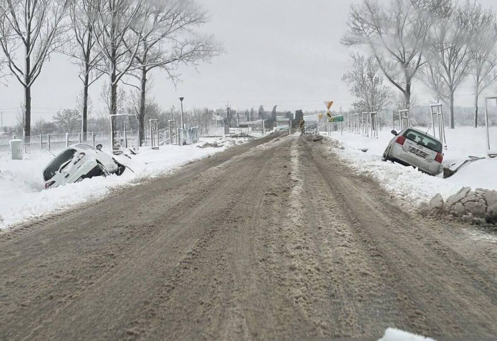 Opady śniegu paraliżują Polskę. Samochody w rowach, powalone drzewa