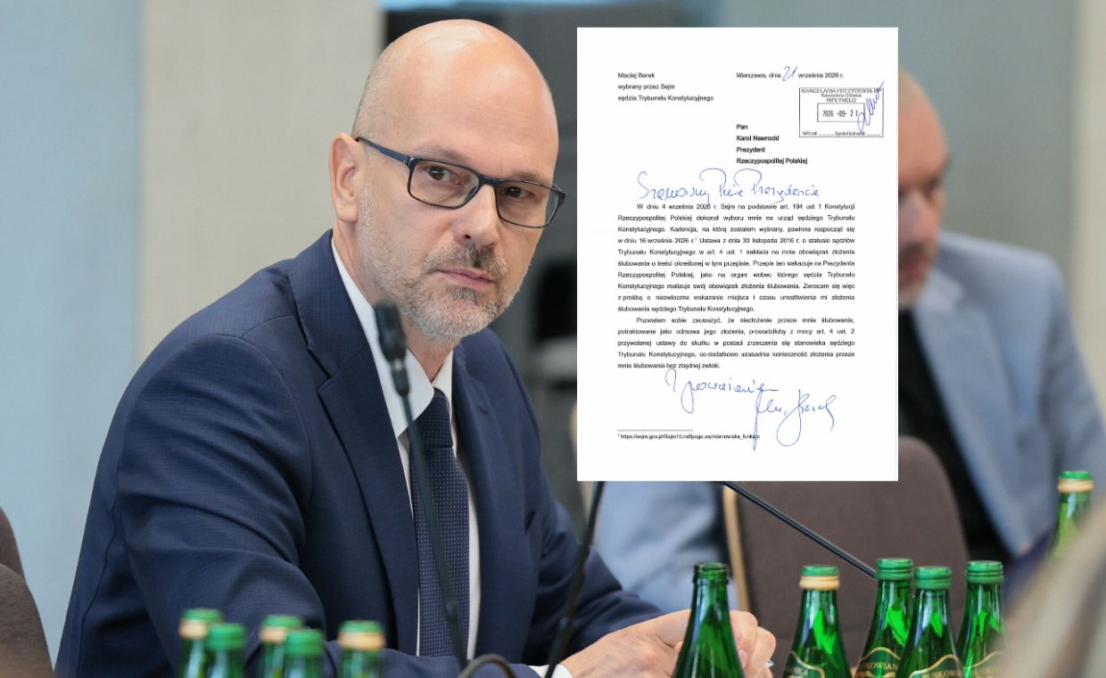Berek pisze do Nawrockiego. "Brak kontaktu ze strony KPRP