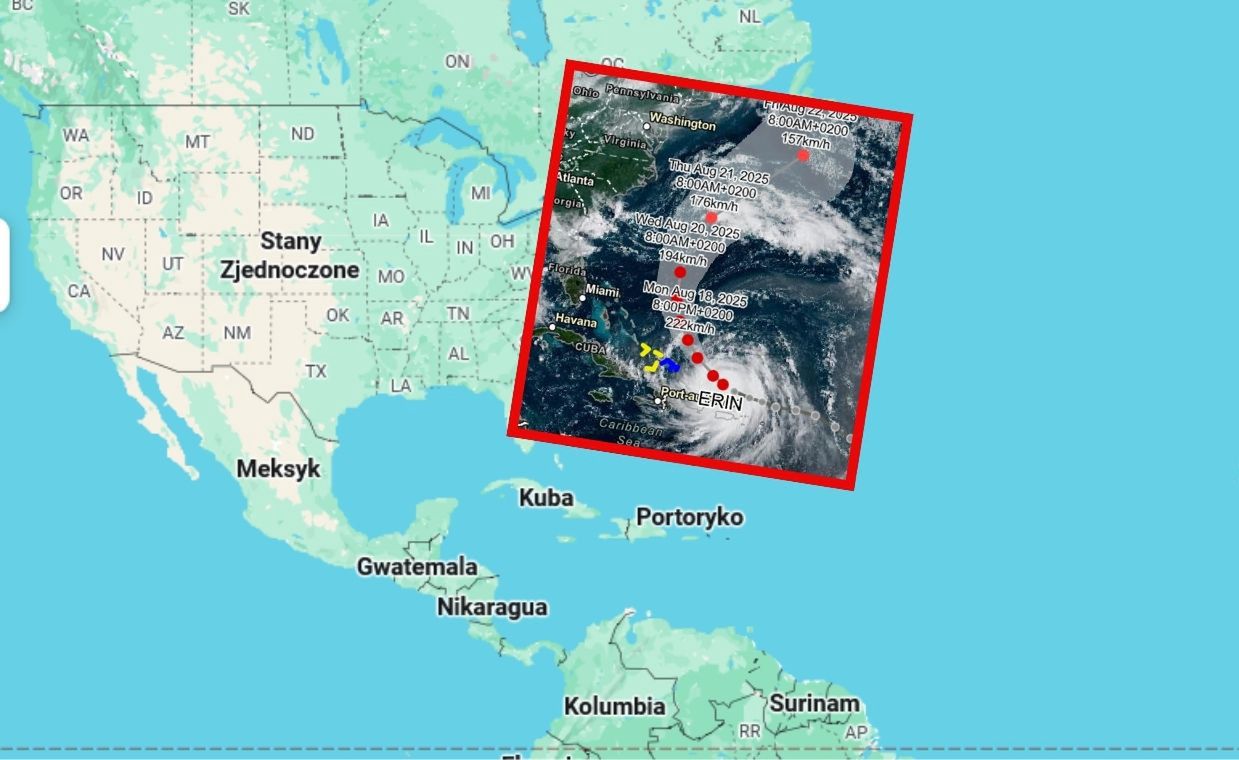 Pędzi 220 km/h. Pierwszy huragan w 2025 roku