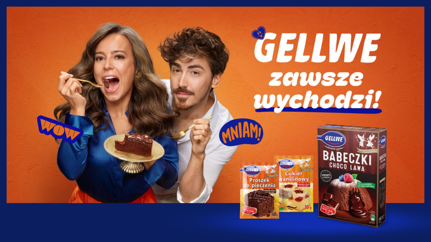 Anna Mucha z Matteo Brunettim reklamują Gellwe