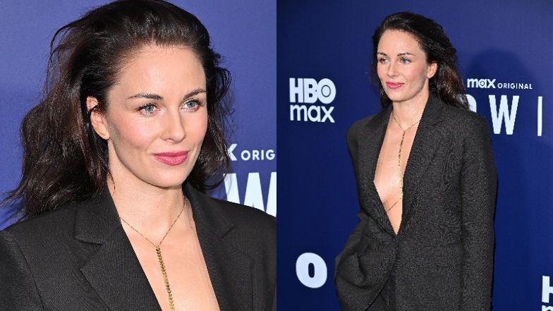 Katarzyna Wajda świeci nagim dekoltem na ściance. Odważnie?