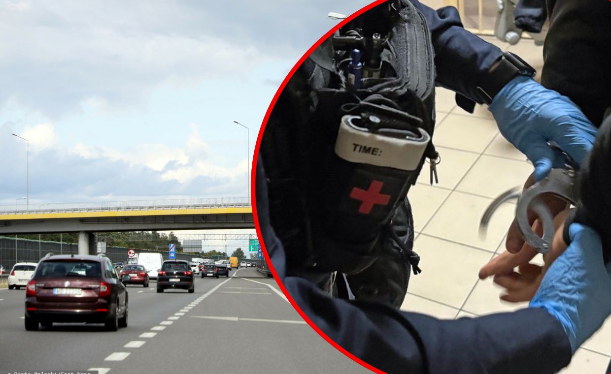 Karambol na A2. Ukrainiec omijał korek pod prąd, czeka go deportacja
