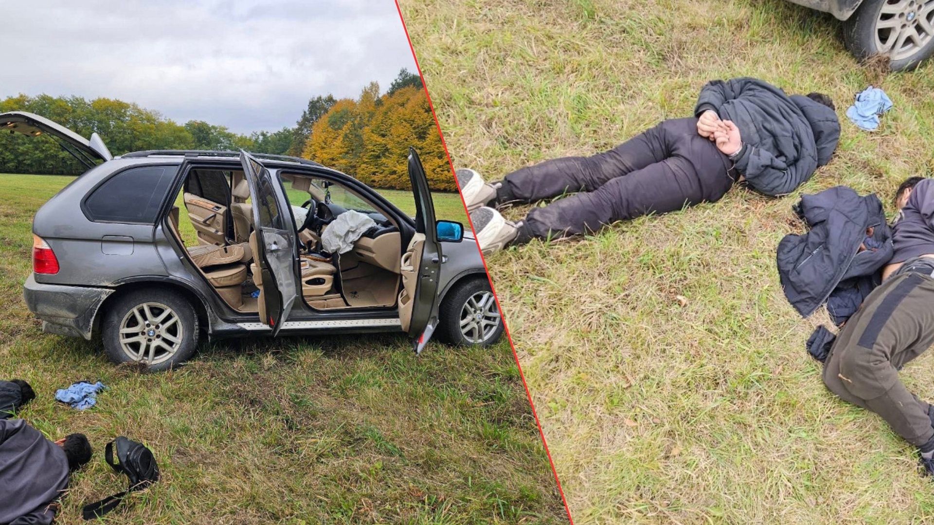 Nielegalni migranci próbowali uciekać bmw. Myśleli, iż im się uda