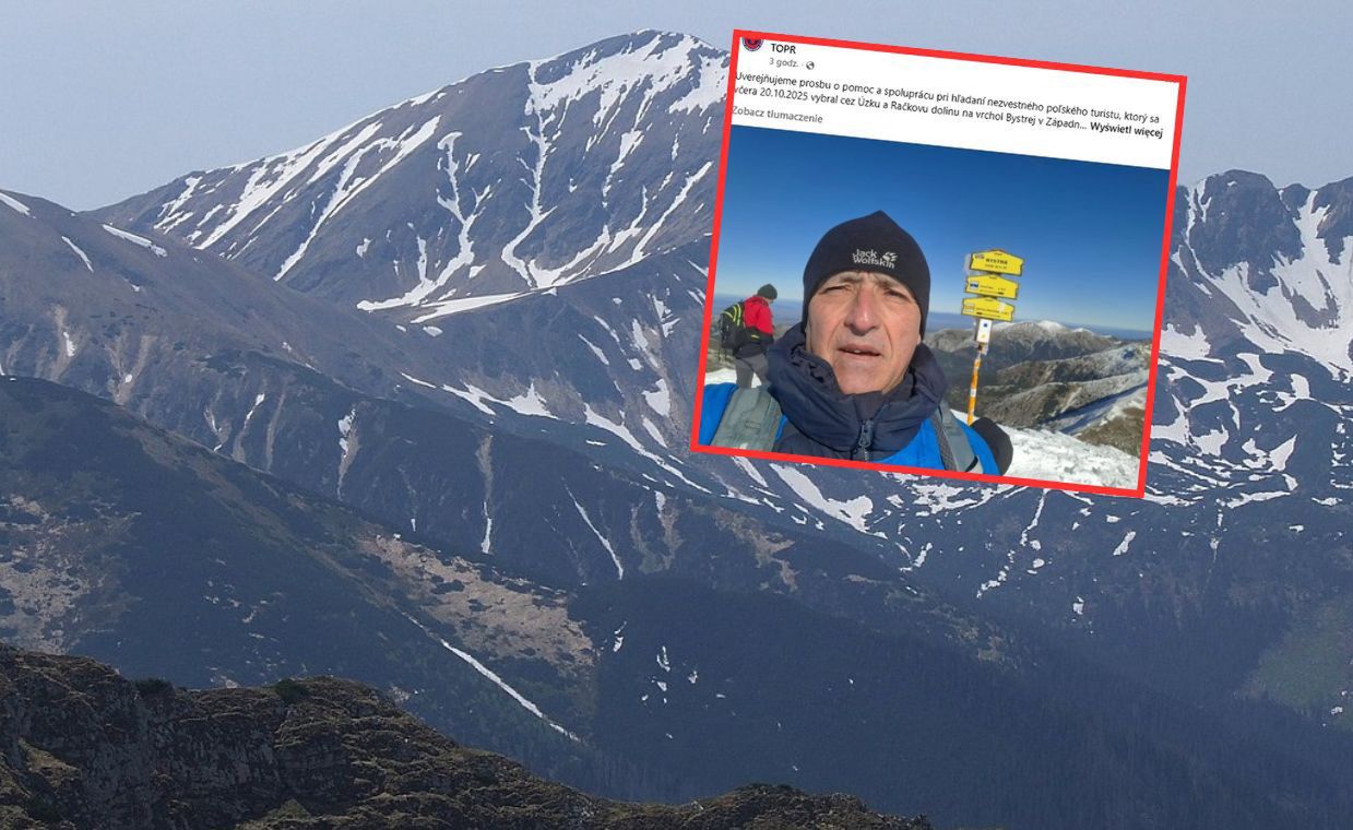 W Tatrach zaginął turysta. Ratownicy apelują o pomoc