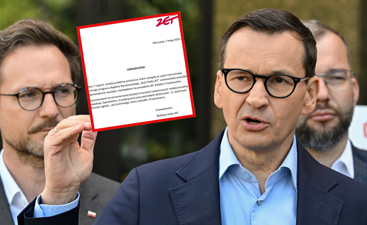 "Niedopuszczalna manipulacja". Radio Zet odpowiada Morawieckiemu