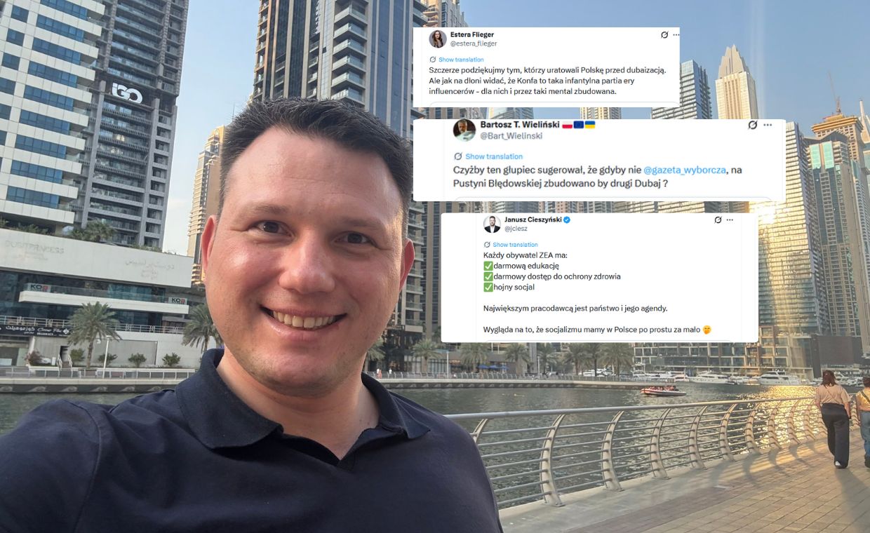 Mentzen wrzucił zdjęcie z Dubaju. W komentarzach rozpętała się burza