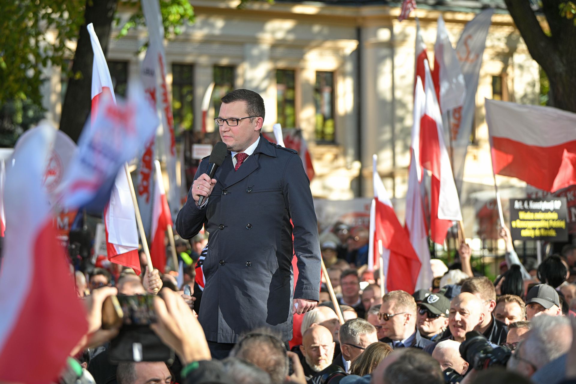 Gorąco pod Trybunałem. Człowiek prezydenta z mocnym przekazem