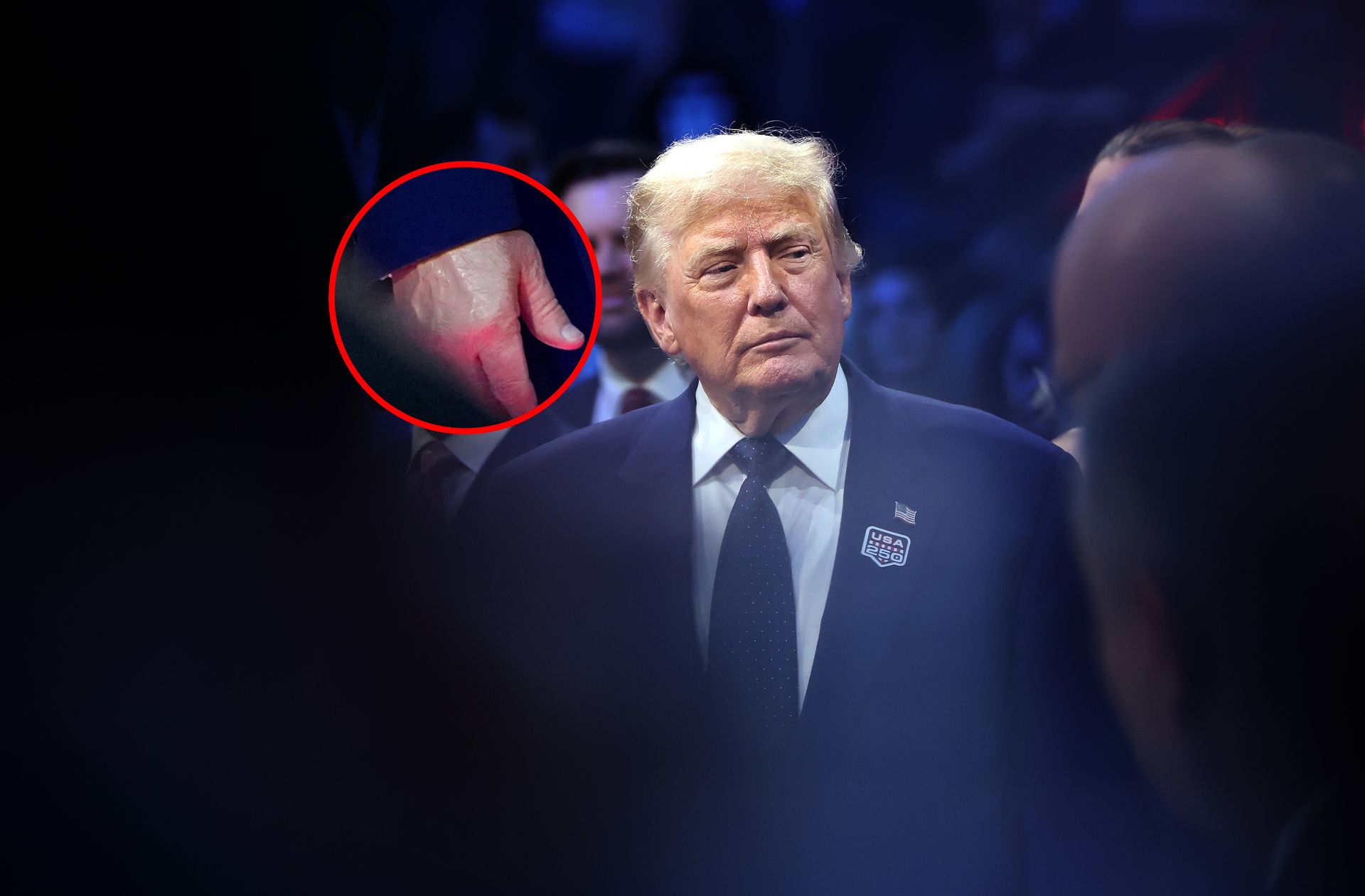 Zwrócił uwagę na dłoń Trumpa. Od razu ruszyły spekulacje