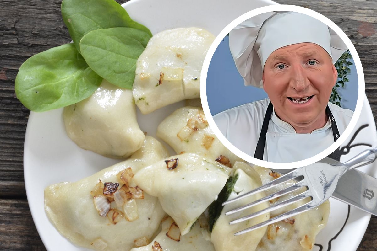 Rączka robi farsz z ziemniaków, ale bez twarogu. Te pierogi biją na głowę choćby ruskie
