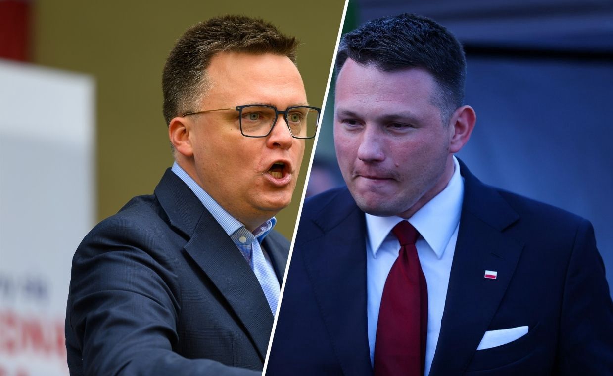Mentzen dostał pytanie. Fanatyk wywołał swoją żonę