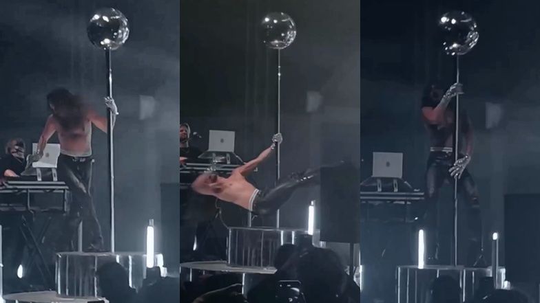 Rozgogolony Michał Szpak TAŃCZY NA RURZE i wymachuje bujną fryzurą na darmowym koncercie