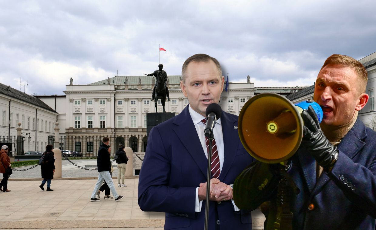 Bąkiewicz chciał "chronić" Nawrockiego. Tak odpowiada Pałac