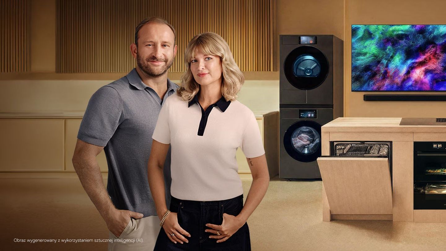 "Blisko Twojej codzienności": Borys Szyc i Justyna Szyc-Nagłowska nowymi ambasadorami urządzeń AGD i RTV marki Samsung