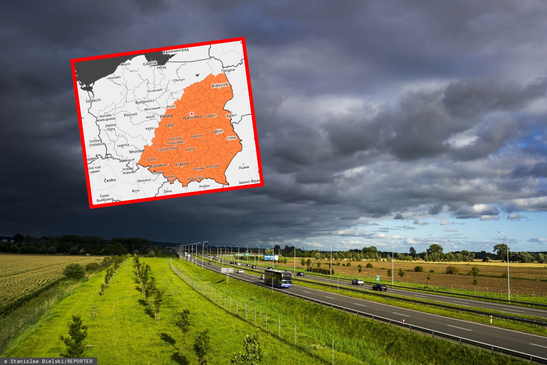 Pół Polski na pomarańczowo. Ostrzeżenia przed burzami i upałami
