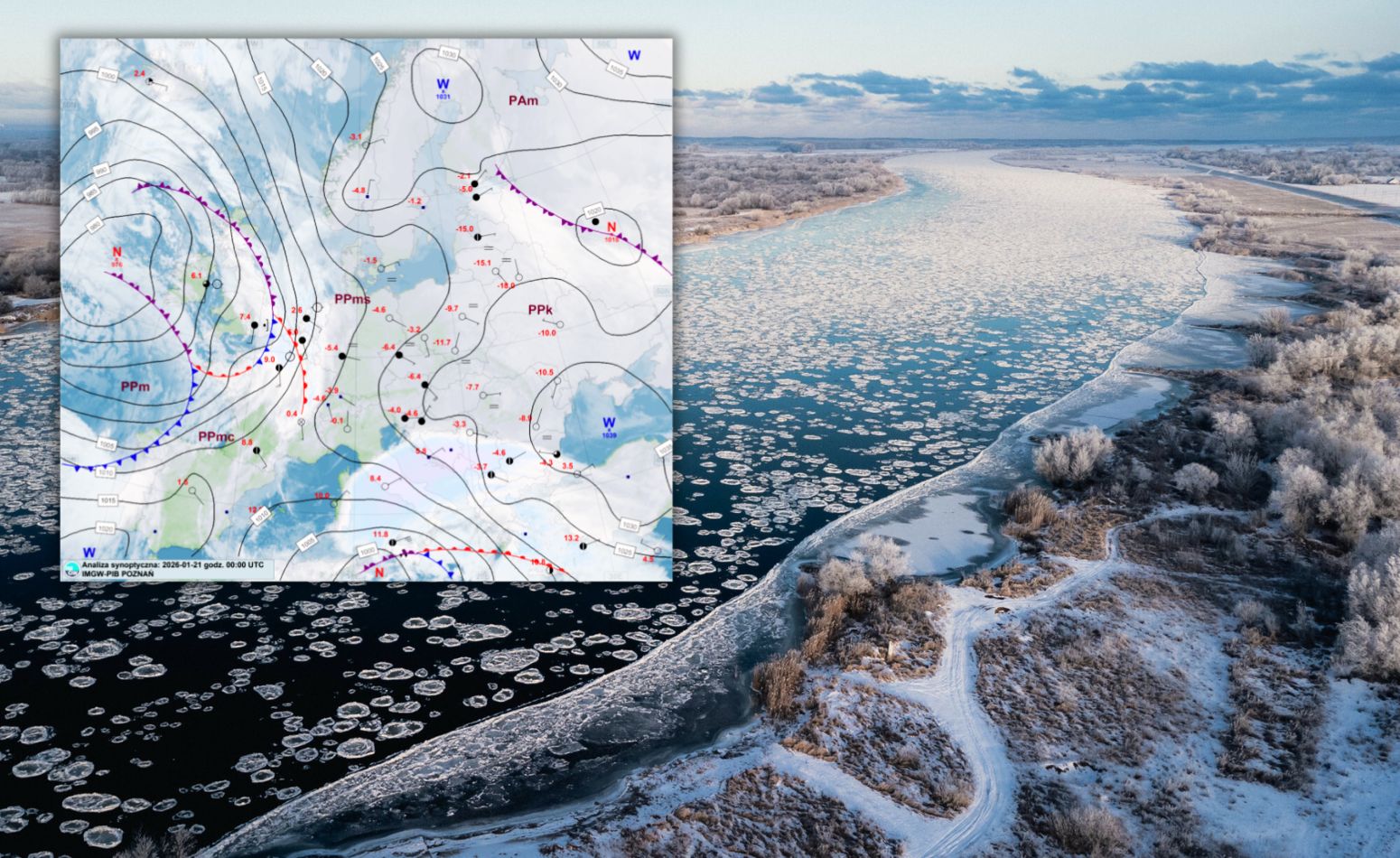 Bitwa dwóch gigantów. Mapa pokazuje, co się dzieje nad Polską