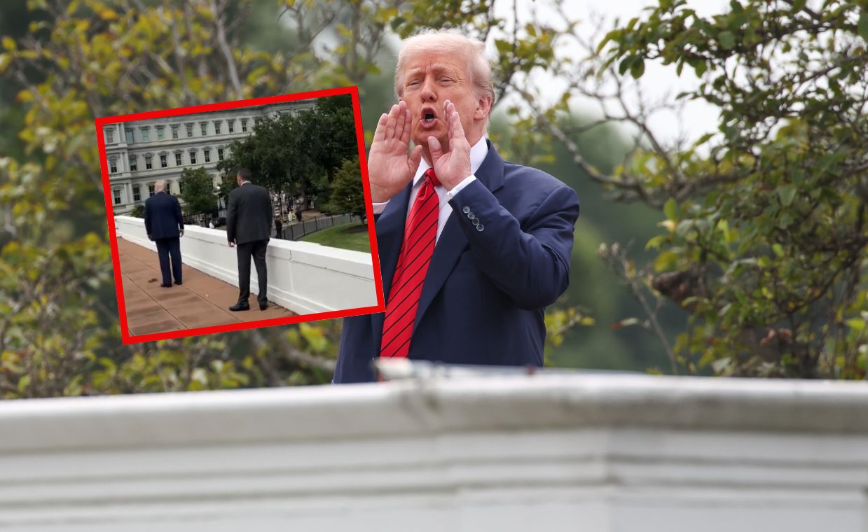 Kuriozalne zachowanie Trumpa. Tak odpowiadał na pytania