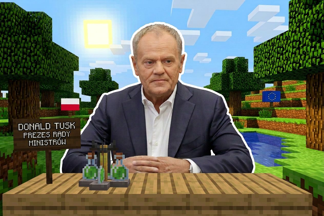 Donald Tusk ostrzega przed przemocą w grach. Minecraft jest groźny? Społeczność graczy protestuje