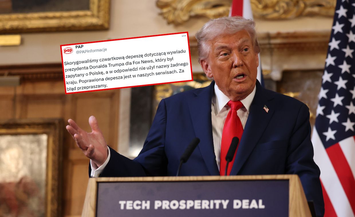 Zamieszanie wokół słów Trumpa. PAP przeprasza za depeszę