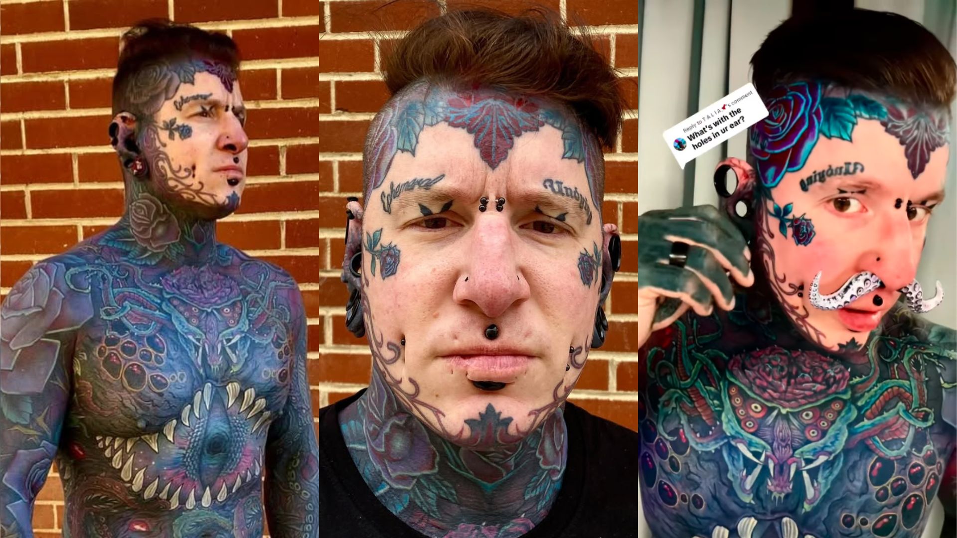 Uważa się za "najbardziej wytatuowanego człowieka na świecie" i wydał na to FORTUNĘ. Nie uwierzycie, jak wyglądał "przed"