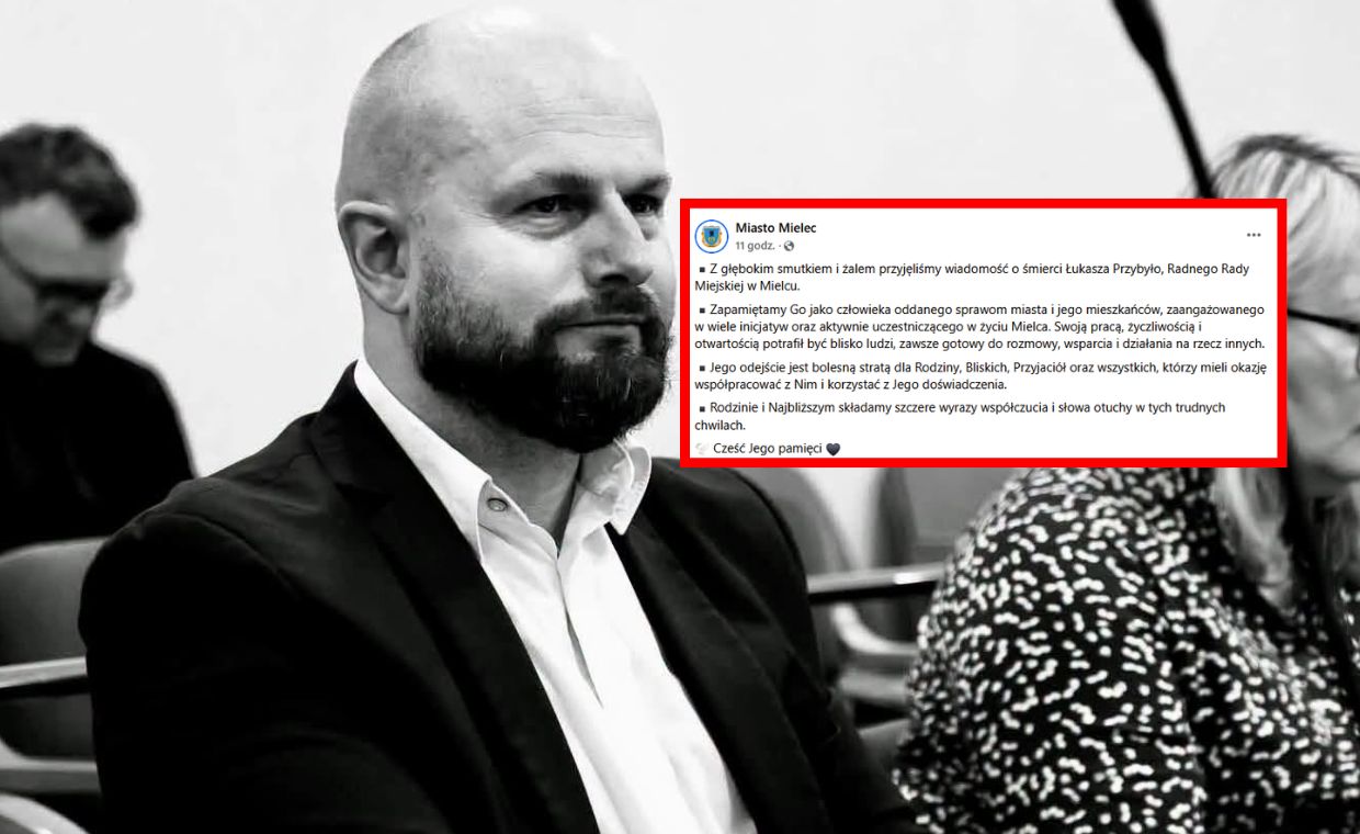 "Ogromny smutek". Mielec opłakuje zmarłego samorządowca