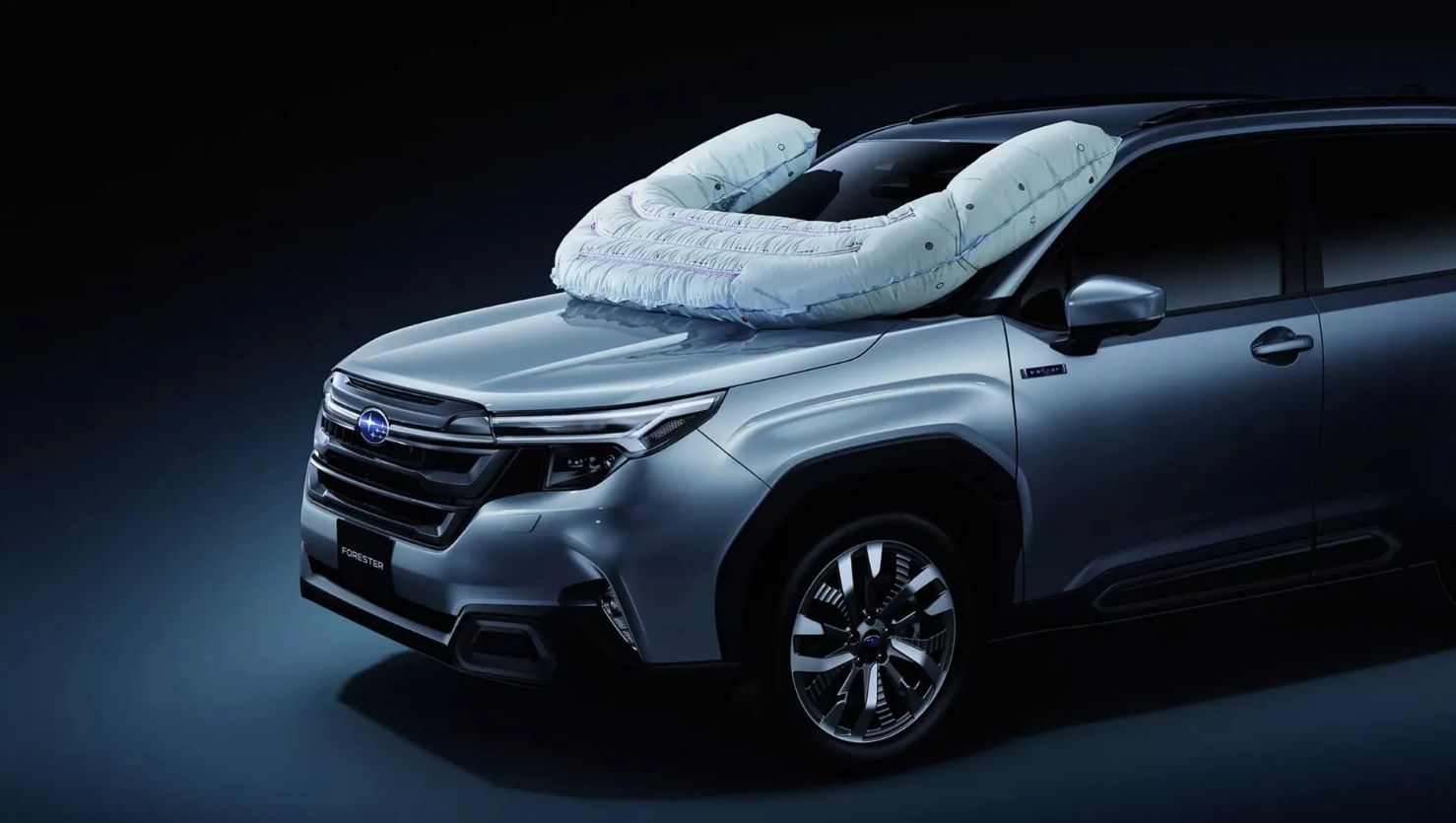 Subaru zrobiło poduszkę powietrzną dla rowerzystów. Debiutuje w seryjnym modelu