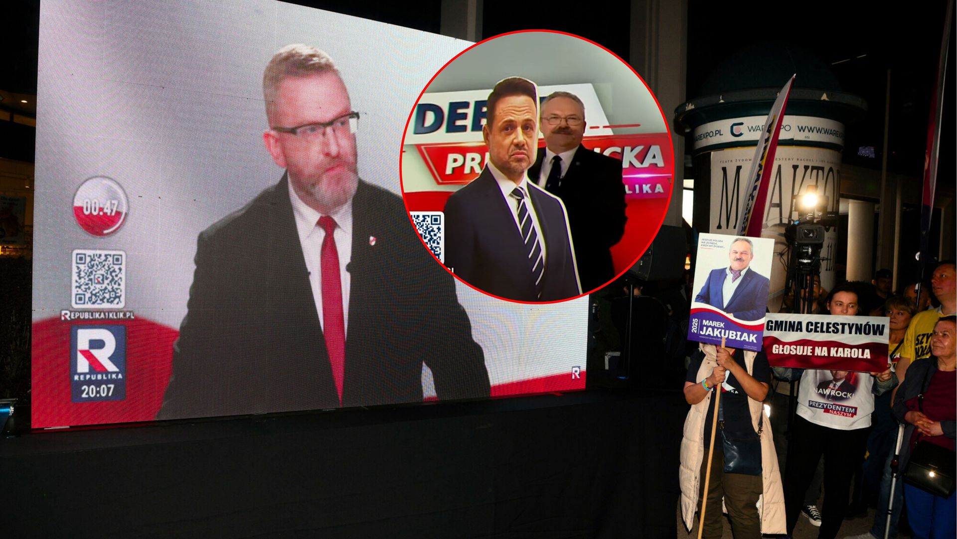 Awantura na debacie. Poszło o "kartonowego" Trzaskowskiego