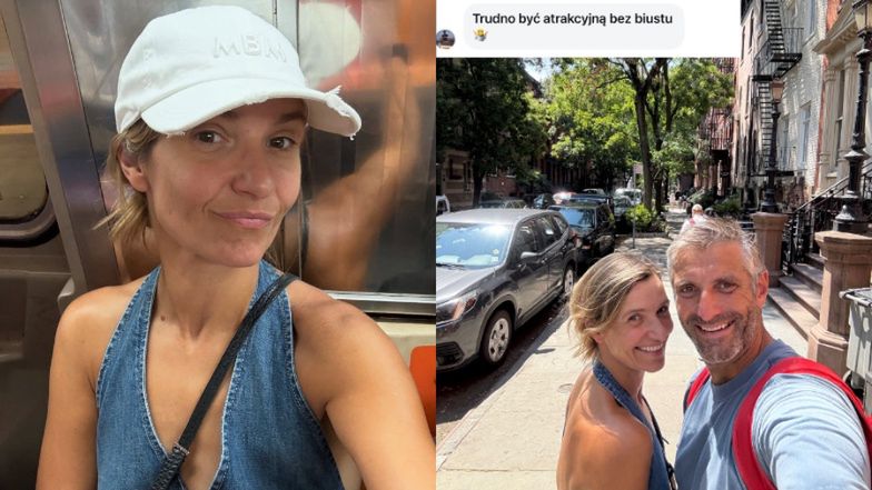 Joanna Koroniewska sprowadza na ziemię internautę, który napisał jej, iż "trudno być atrakcyjną bez biustu"