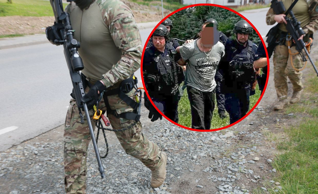 Policja o zatrzymaniu Dariusza R. "Był wycieńczony ucieczką"