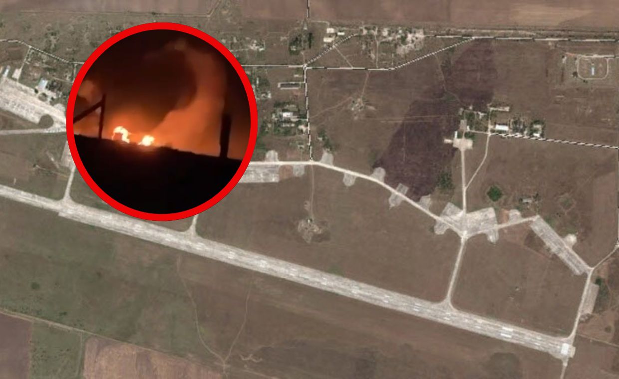 Nocny atak dronami. Uderzyli w lotnisko na Krymie