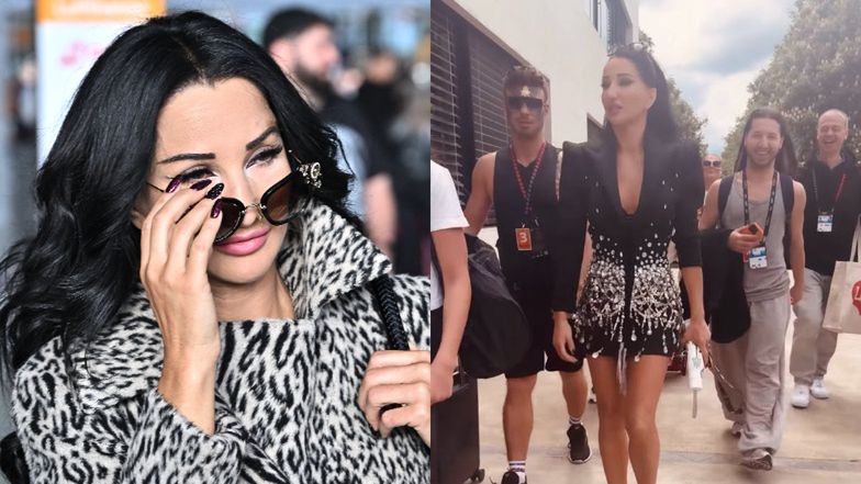 Justyna Steczkowska i jej zabójczo zgrabne nogi maszerują na próbę generalną przed półfinałem Eurowizji