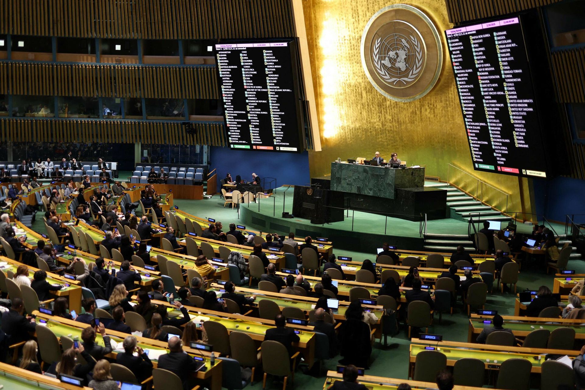 Ukraińska rezolucja w ONZ. Stany Zjednoczone głosują z Rosją