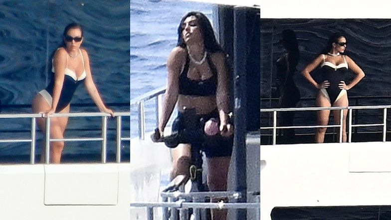 Odziana w bikini Georgina Rodriguez strzela pozy na LUKSUSOWYM JACHCIE. Taka to pożyje? (ZDJĘCIA)