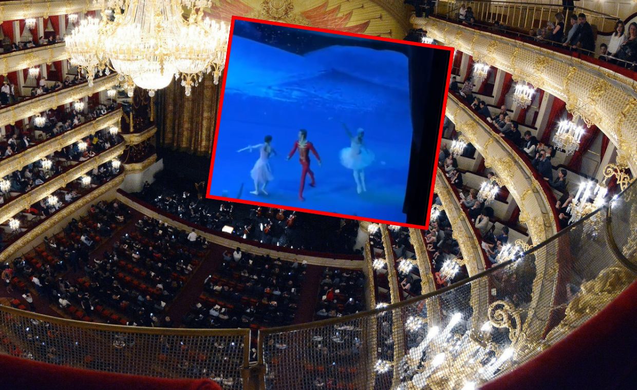 Kontrowersyjny napis podczas baletu w Moskwie. Nagranie obiegło sieć