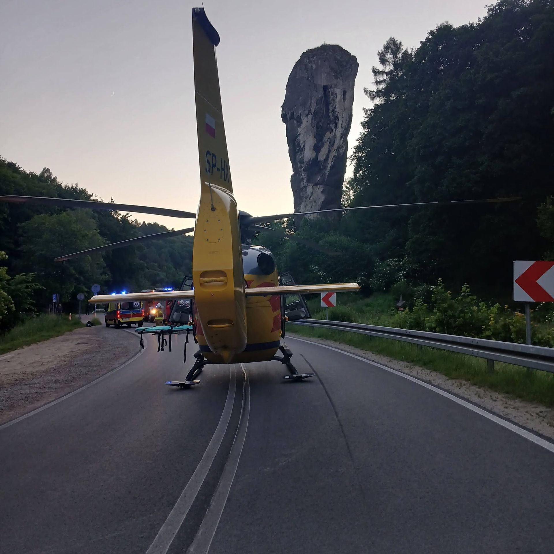 Tragedia przy Maczudze Herkulesa. Nie żyje motocyklista