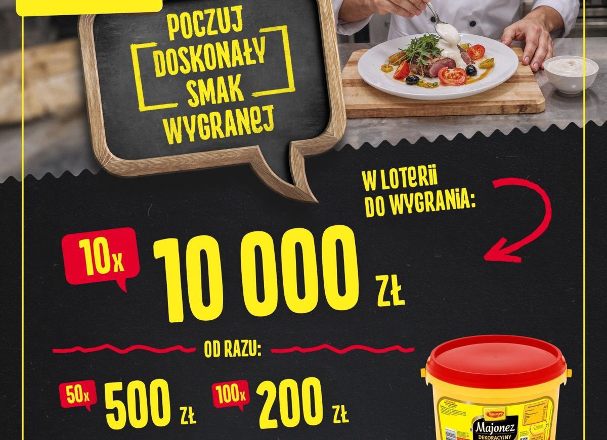 Winiary promują swój majonez pod hasłem "Poczuj doskonały smak wygranej"