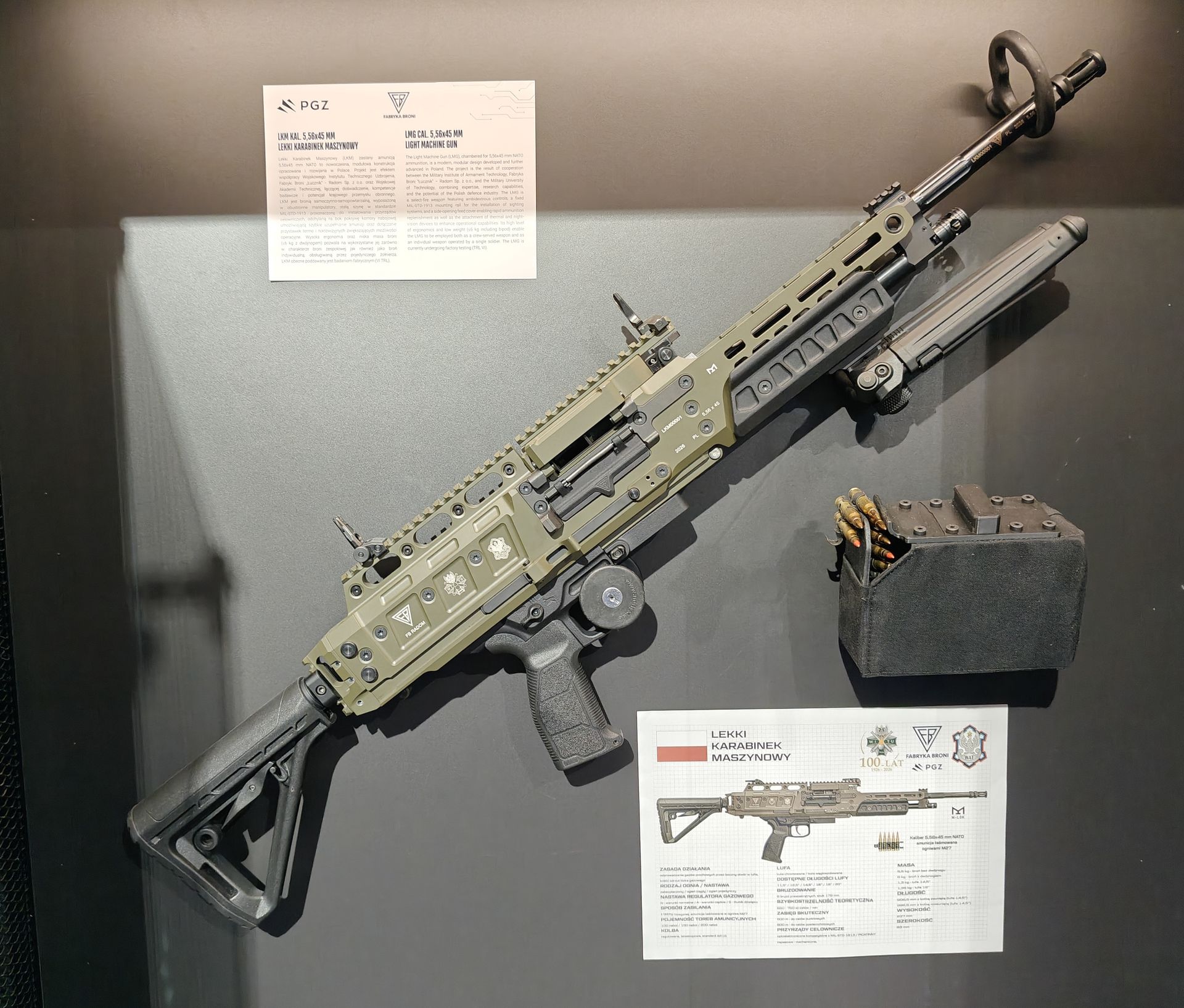 MSPO 2026. Fabryka Broni "Łucznik" pokazała lekki karabin maszynowy
