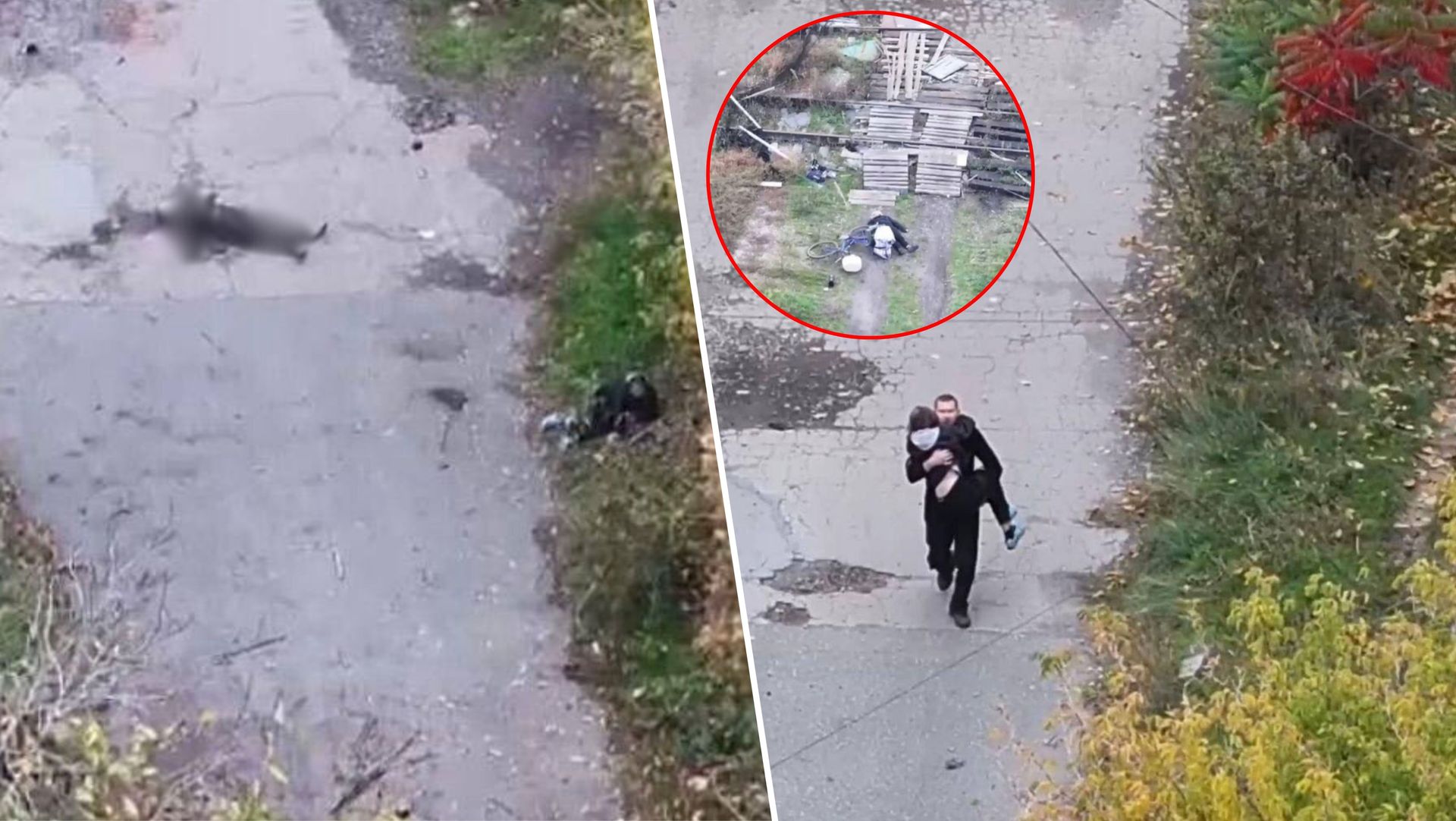 Makabryczna zbrodnia Rosjan. Wszystko sfilmował dron