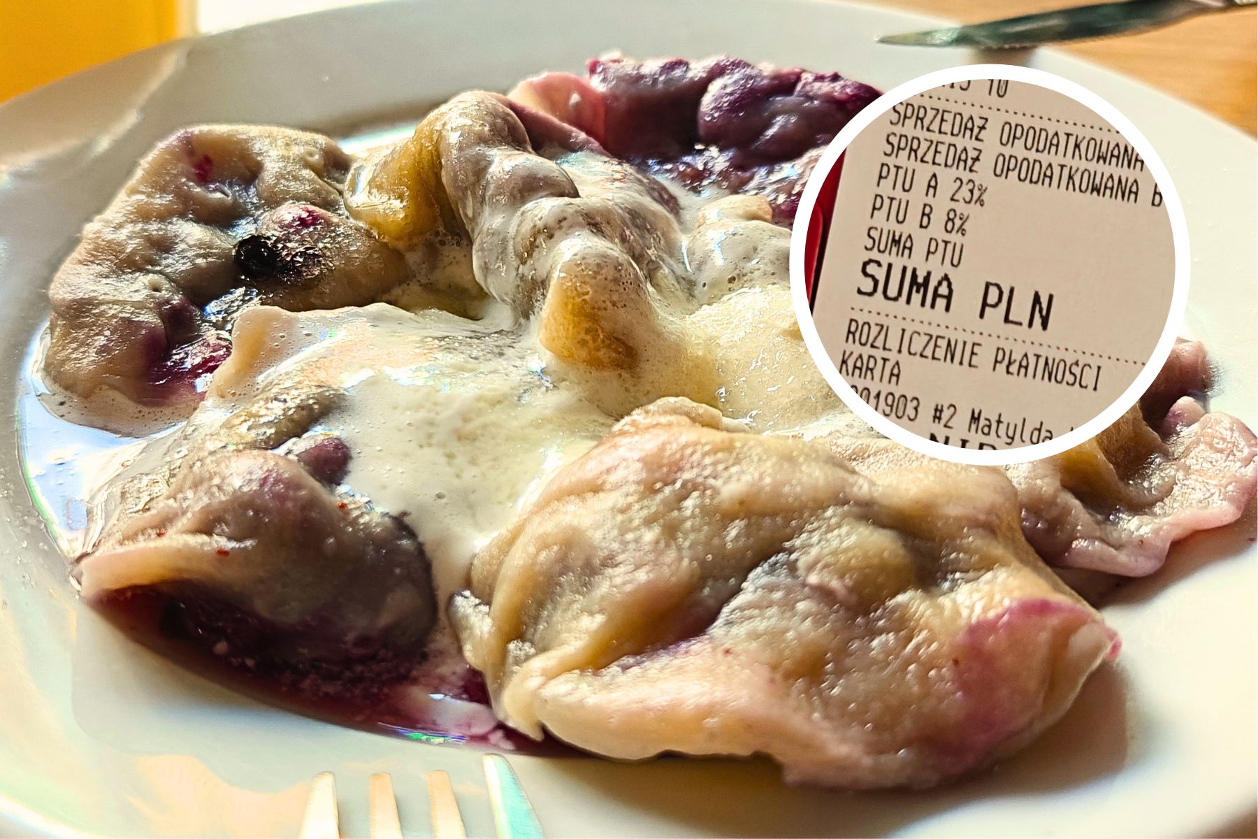 Zamówiłem pierogi z jagodami w kultowym barze mlecznym. Cena mnie mocno zaskoczyła