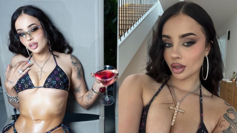 U Fagaty po staremu: wypina się nad basenem, eksponując pośladki