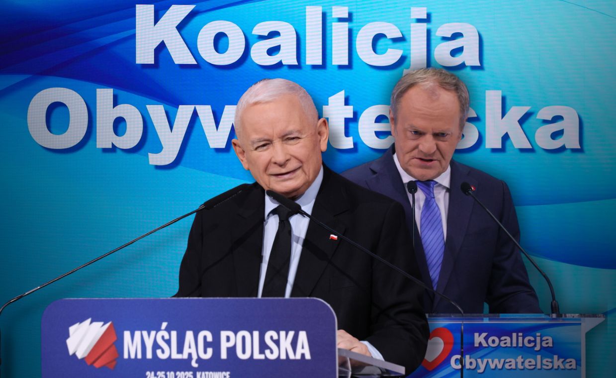 Tak Gargamel na koniec kpił z KO. Salwy śmiechu z tłumu