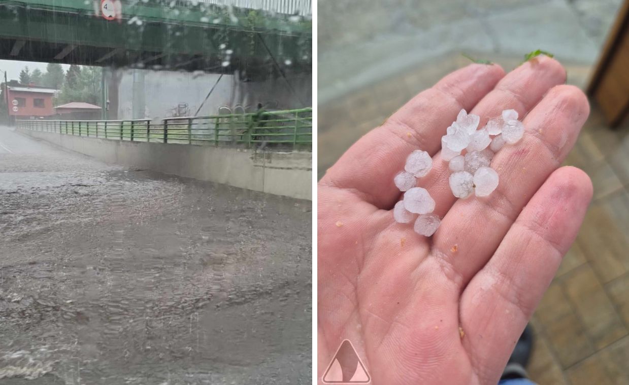 Nawałnice na południu kraju. Zalane ulice i lokalne podtopienia