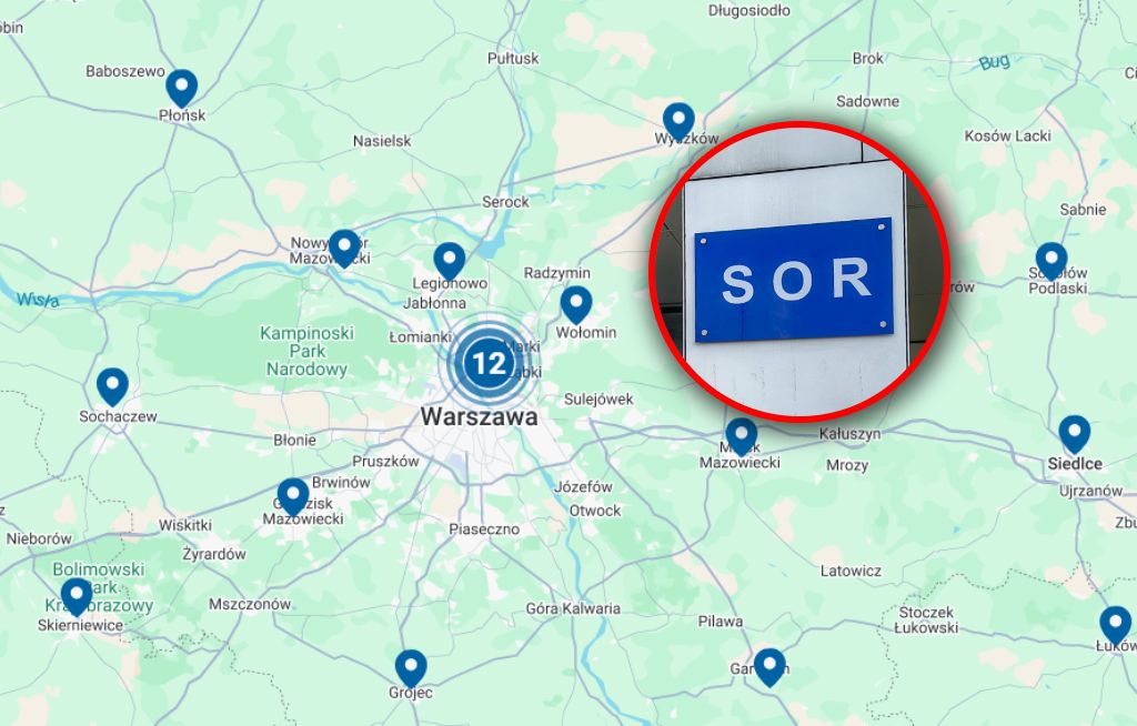 Mapa szpitalnych oddziałów ratunkowych w praktyce. Jak to działa?